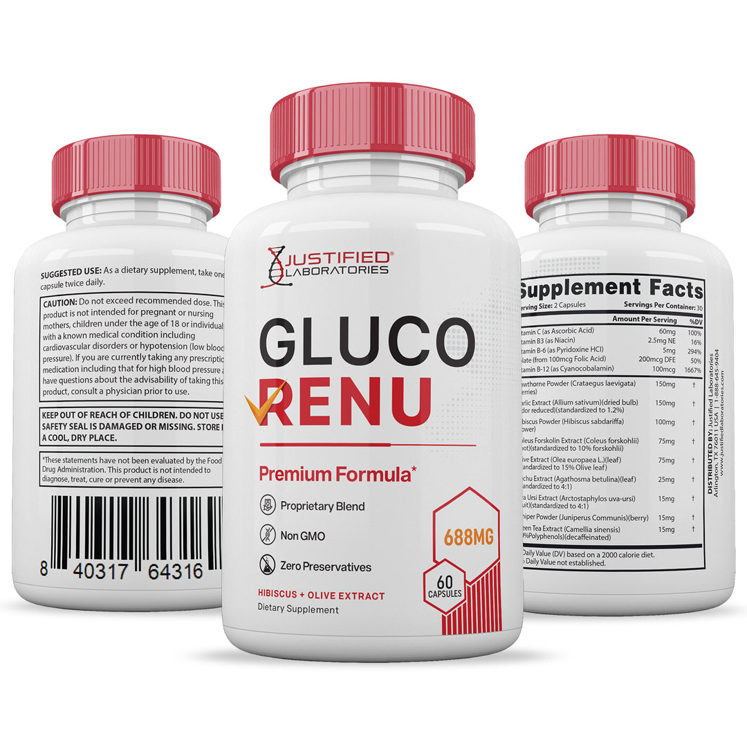 Gluco Renu Premium Formula 688 MG
