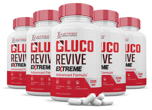 5 Bottles Glucorevive Extreme Formula 1295MG