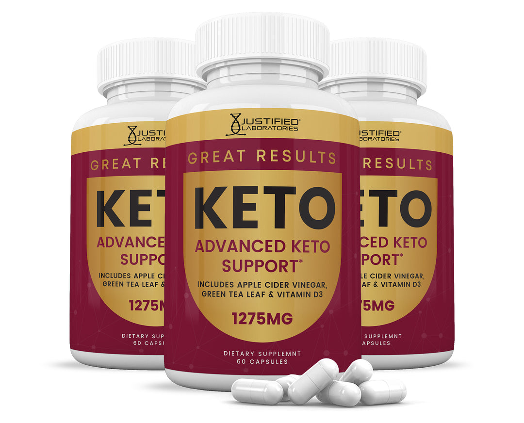 3 bottles of Great Results Keto ACV Pills 1275MG