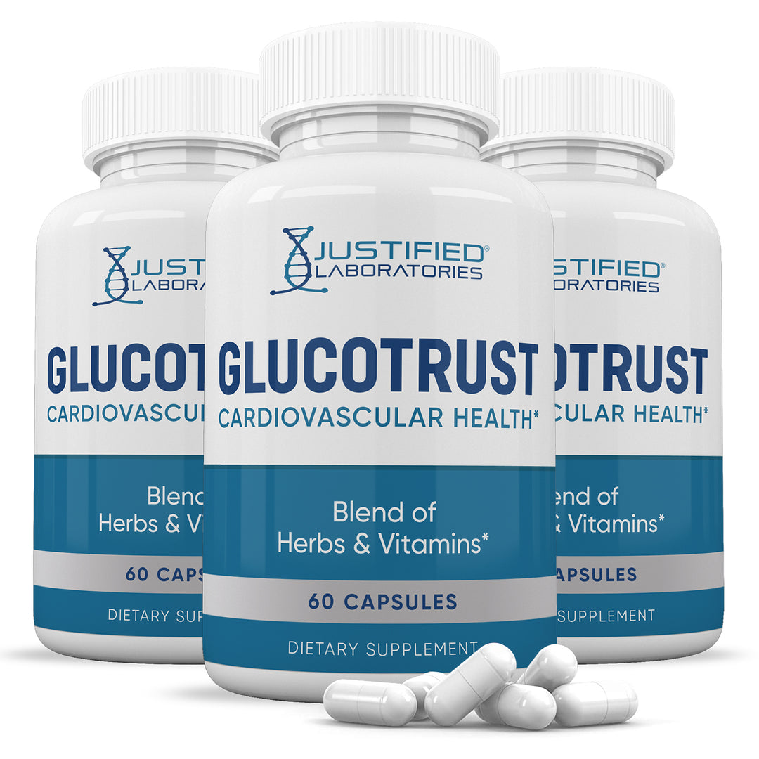3 bottles of Glucotrust Premium Formula 688MG