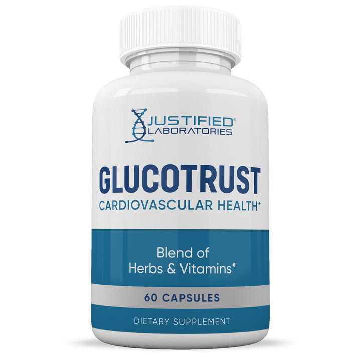 Front facing image of Glucotrust Premium Formula 688MG