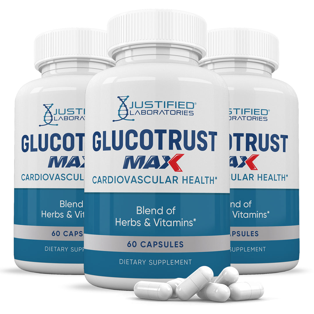 3 bottles of Glucotrust Max Advanced Formula 1295MG'