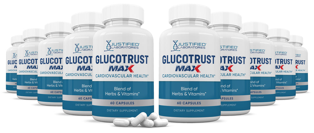 10 bottles of Glucotrust Max Advanced Formula 1295MG