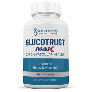Front facing image of Glucotrust Max Advanced Formula 1295MG