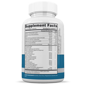Supplement Facts of Glucotrust Max Advanced Formula 1295MG