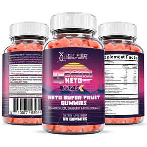 All sides of the bottle of Gemini Keto Max Gummies