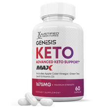 Load image into Gallery viewer, 1 bottle of Genesis Keto ACV Max Pills 1675MG