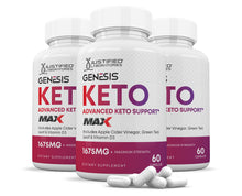 Load image into Gallery viewer, 3 bottles of Genesis Keto ACV Max Pills 1675MG