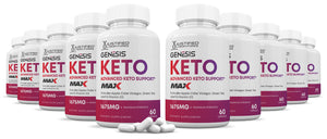 10 bottles of Genesis Keto ACV Max Pills 1675MG
