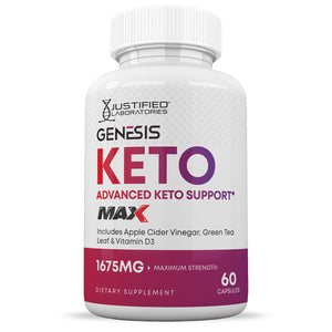 Front facing image of Genesis Keto ACV Max Pills 1675MG
