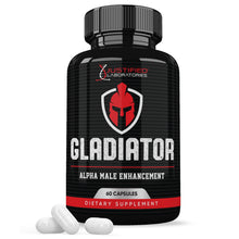Load image into Gallery viewer, 1 bottle of Gladiator Alpha Men&#39;s Health Supplement 1484mg