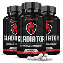 Load image into Gallery viewer, 3 bottles of Gladiator Alpha Men&#39;s Health Supplement 1484mg