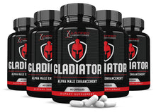 Load image into Gallery viewer, 5 bottles of Gladiator Alpha Men&#39;s Health Supplement 1484mg