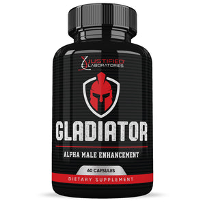 Front facing image of Gladiator Alpha Men's Health Supplement 1484mg