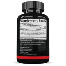 Load image into Gallery viewer, Supplement Facts of Gladiator Alpha Men&#39;s Health Supplement 1484mg