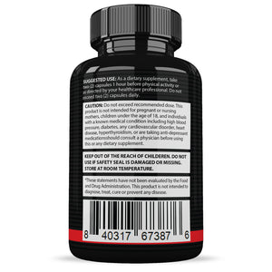 Suggested use and warnings of Gladiator Alpha Men's Health Supplement 1484mg