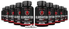 Load image into Gallery viewer, 10 bottles of Gladiator Alpha Max Men’s Health Supplement 1600MG