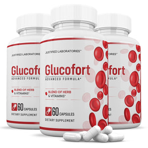 3 bottles of Glucofort Premium Formula 688MG