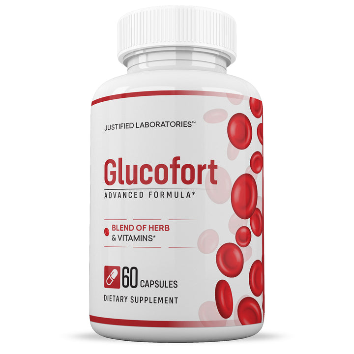 Front facing image of Glucofort Premium Formula 688MG