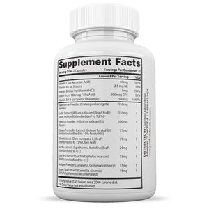 Supplement Facts of Glucofort Premium Formula 688MG
