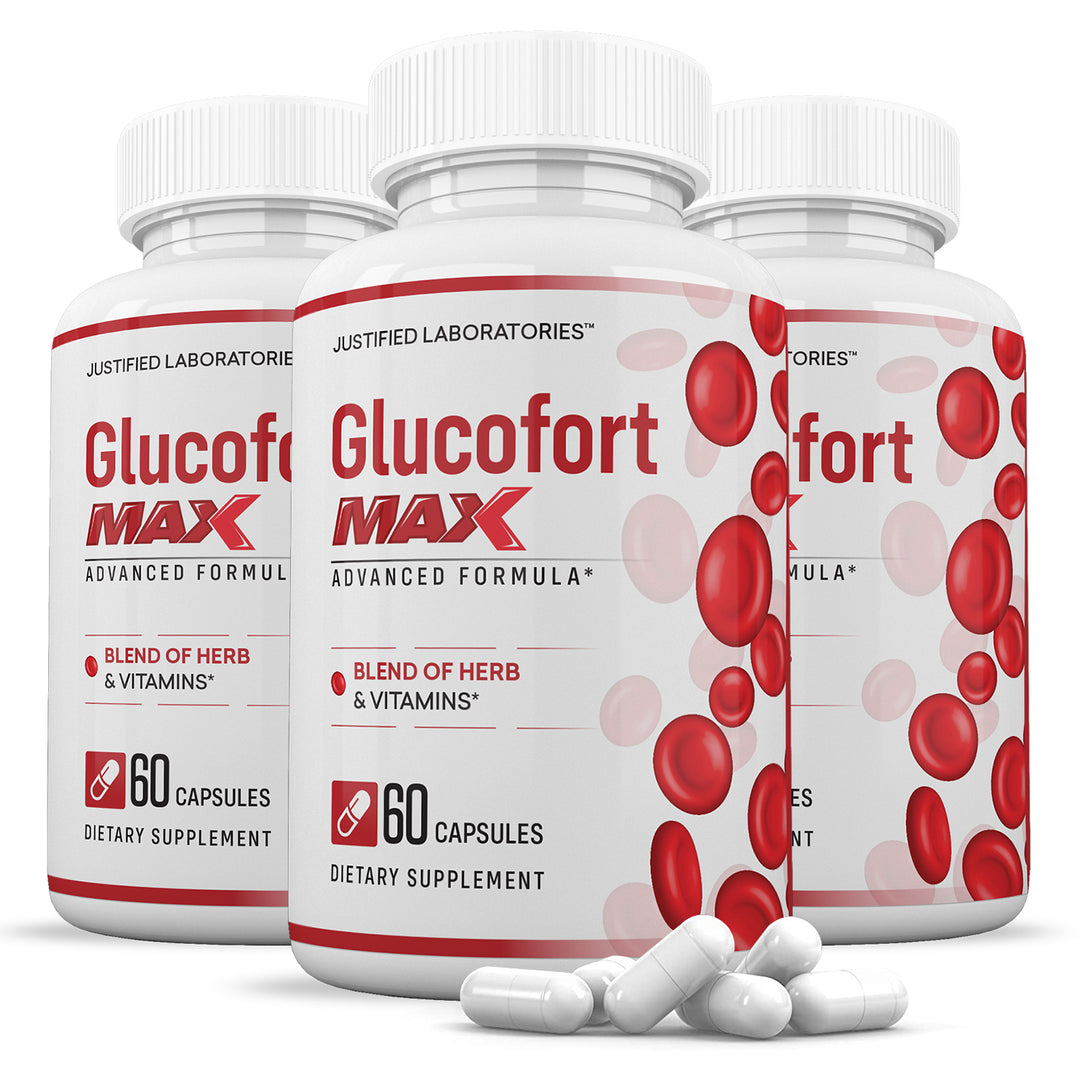 3 bottles of Glucofort Max Advanced Formula 1295MG