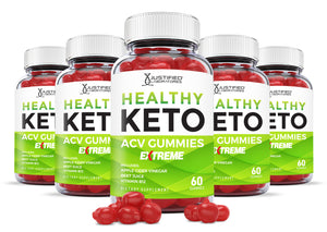 5 bottles of 2 x Stronger Healthy Keto ACV Extreme Gummies 2000mg