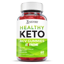 Cargar imagen en el visor de la Galería, Front facing image of 2 x Stronger Healthy Keto ACV Extreme Gummies 2000mg