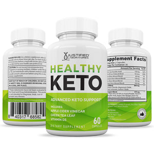 all sides of the bottle of Healthy Keto ACV Pills