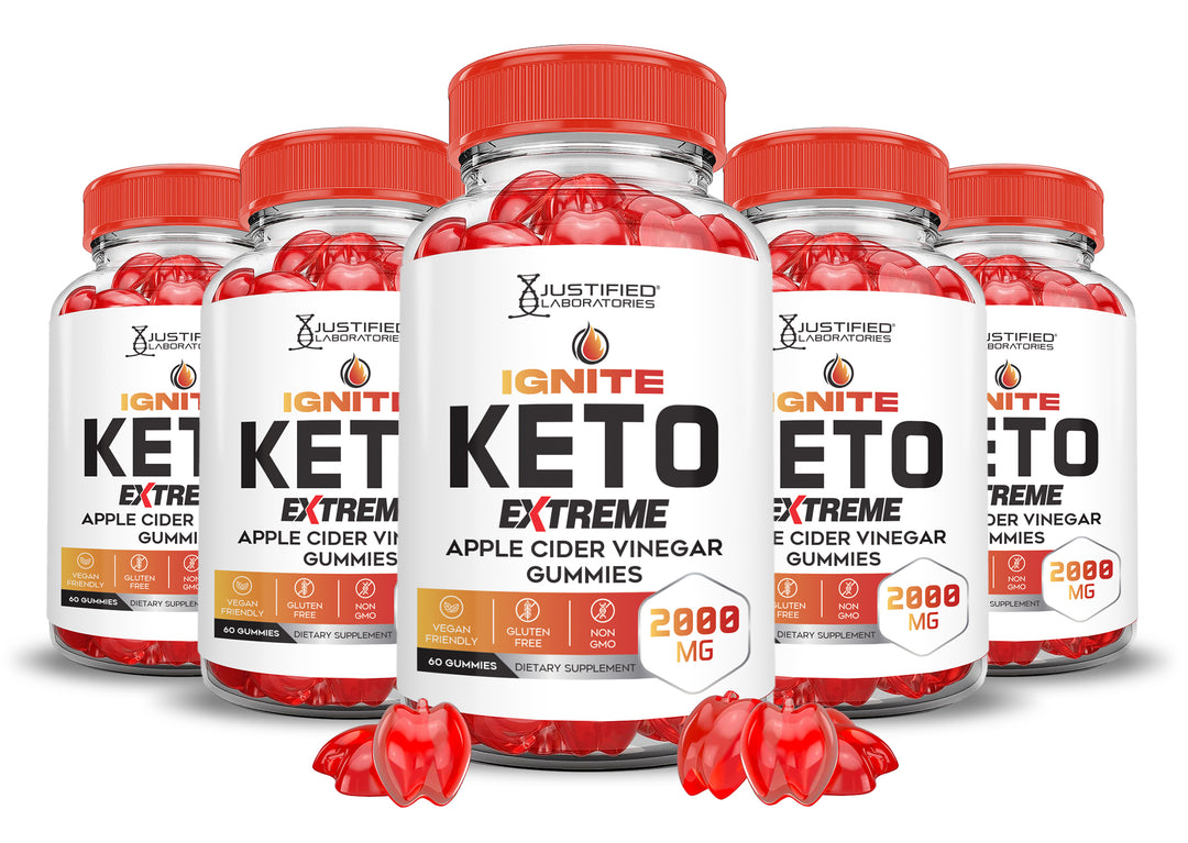 2 x Stronger Ignite Keto ACV Gummies Extreme 2000mg
