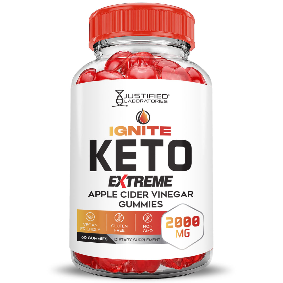 2 x Stronger Ignite Keto ACV Gummies Extreme 2000mg