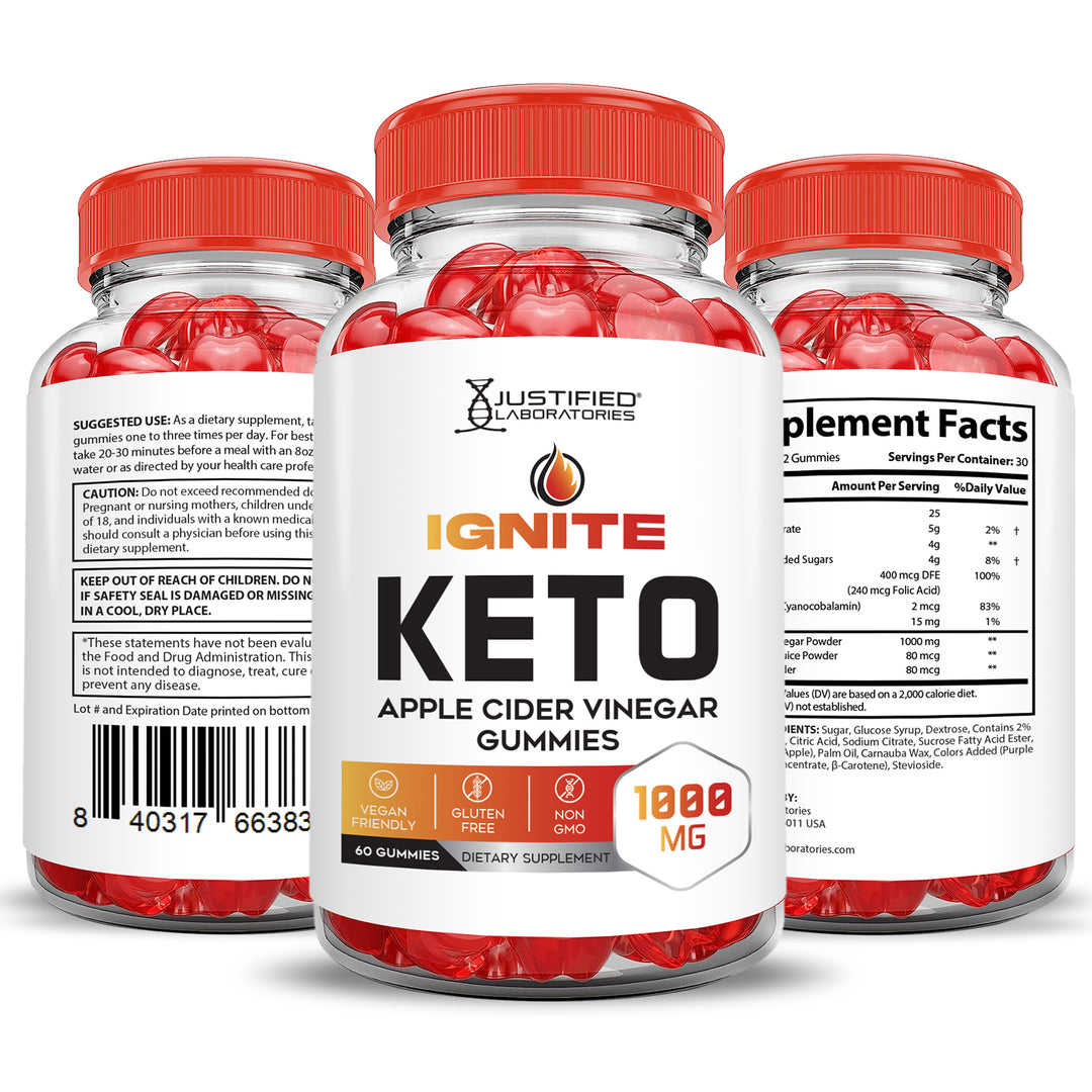 Ignite Keto ACV Gummies 1000MG