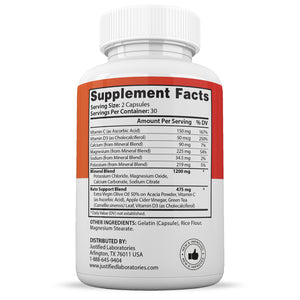 Supplement Facts of Impact ACV Max Pills 1675MG