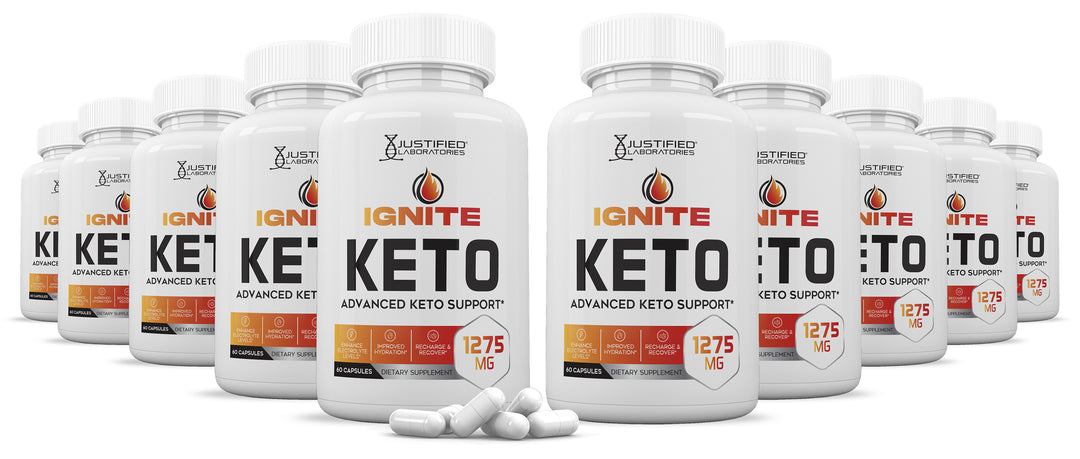 10 bottles of Ignite Keto ACV Pills 1275MG