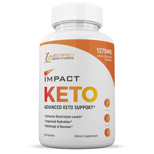 Front facing image of Impact Keto ACV Pills 1275MG
