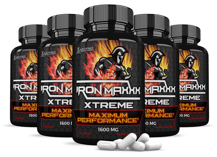 5 bottles of Iron Maxxx Xtreme Men’s Health Supplement 1600mg