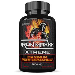 Front facing image of Iron Maxxx Xtreme Men’s Health Supplement 1600mg