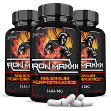 Load image into Gallery viewer, 3 bottles of Iron Maxxx Men’s Health Supplement 1484mg