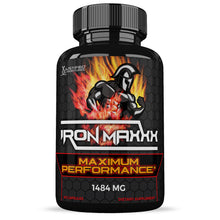 Load image into Gallery viewer, Front facing image of Iron Maxxx Men’s Health Supplement 1484mg
