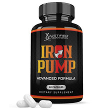 Cargar imagen en el visor de la Galería, 1 bottle of Iron Pump Men&#39;s Health Advanced Formula 1484mg