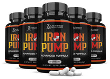 Carica l&#39;immagine nel visualizzatore di Gallery, 5 bottles of Iron Pump Men&#39;s Health Advanced Formula 1484mg