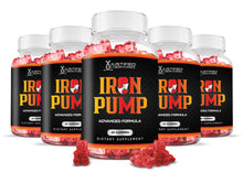 Cargar imagen en el visor de la Galería, 5 bottles Iron Pump Men&#39;s Health Gummies 310MG