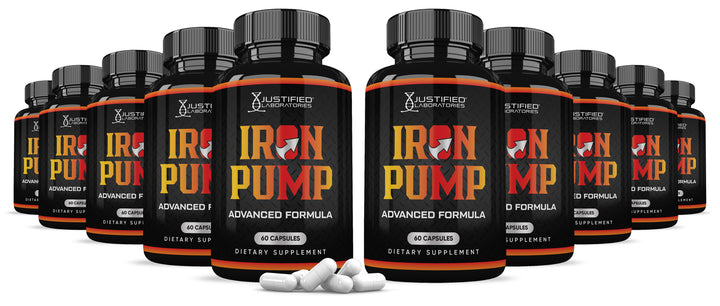 10 bottles of Iron Pump Men's Health Advanced Formula 1484mg