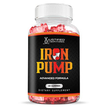 Cargar imagen en el visor de la Galería, Front of  Iron Pump Men&#39;s Health Gummies 310MG