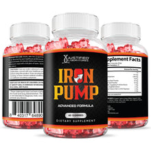 Load image into Gallery viewer, 3 Sided of Bottle of Iron Pump Men&#39;s Health Gummies 310MG