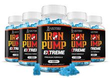 Laden Sie das Bild in den Galerie-Viewer, 5 bottles Iron Pump Extreme Men&#39;s Health Gummies 1393MG