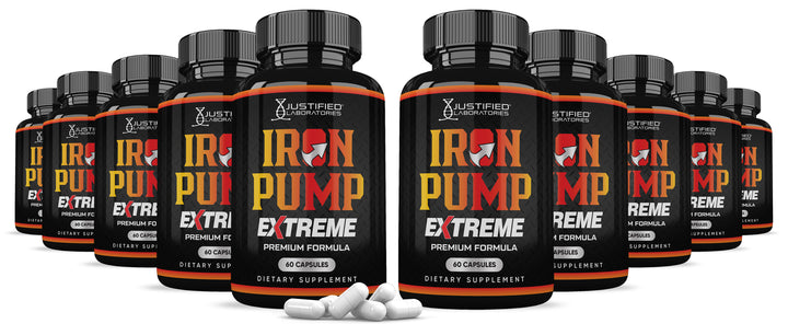 10 bottles of Iron Pump Men's Health Premium Formula 1600MG