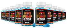 Laden Sie das Bild in den Galerie-Viewer, 10 bottles Iron Pump Extreme Men&#39;s Health Gummies 1393MG