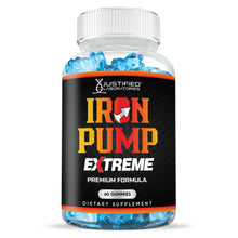 Cargar imagen en el visor de la Galería, Front of  Iron Pump Extreme Men&#39;s Health Gummies 1393MG