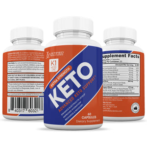 All sides of bottle of the K1 Keto Life