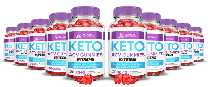 10 bottles of 2 x Stronger Keto ACV Gummies Extreme 2000mg